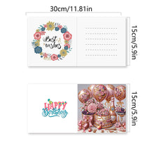 Load image into Gallery viewer, Diamond Painting Greeting Cards DIY 5D Rhinestone Arts Greetings Birthday Cards
