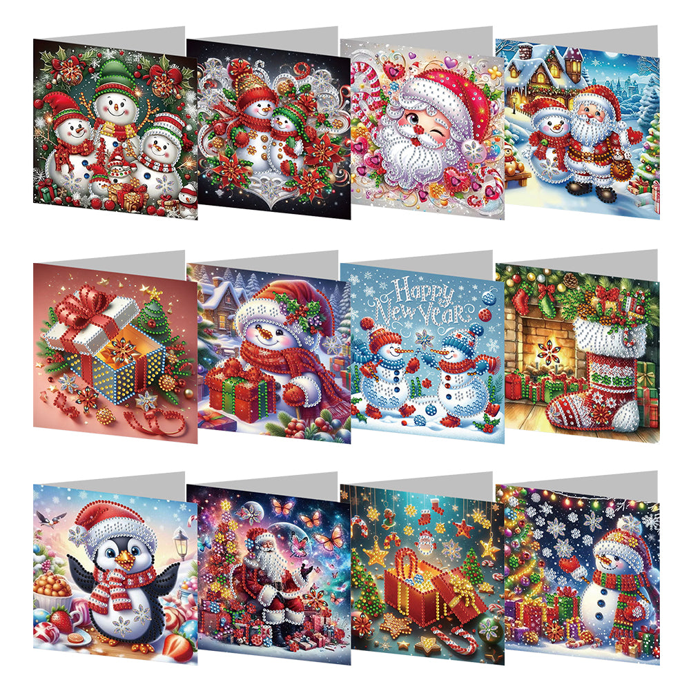 Diamond Painting Greeting Cards DIY 5D Rhinestone Arts Greetings Birthday Cards