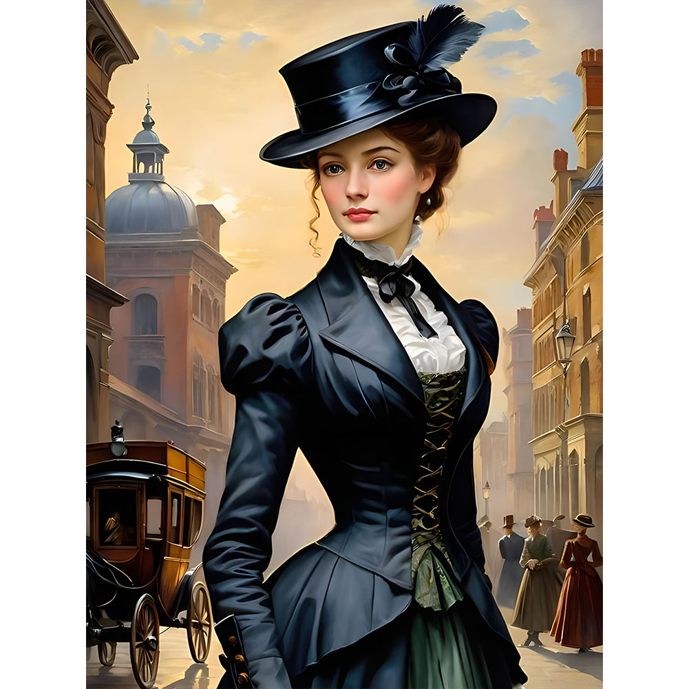 Diamond Painting - Full Round - Elegant woman (30*40CM)
