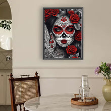 Load image into Gallery viewer, Diamond Painting - Full Round - Girl with ghost makeup (30*40CM)
