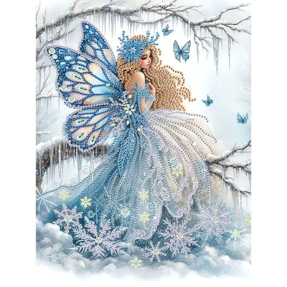 Diamond Painting - Partial Special Shaped - Elf girl (30*40CM)