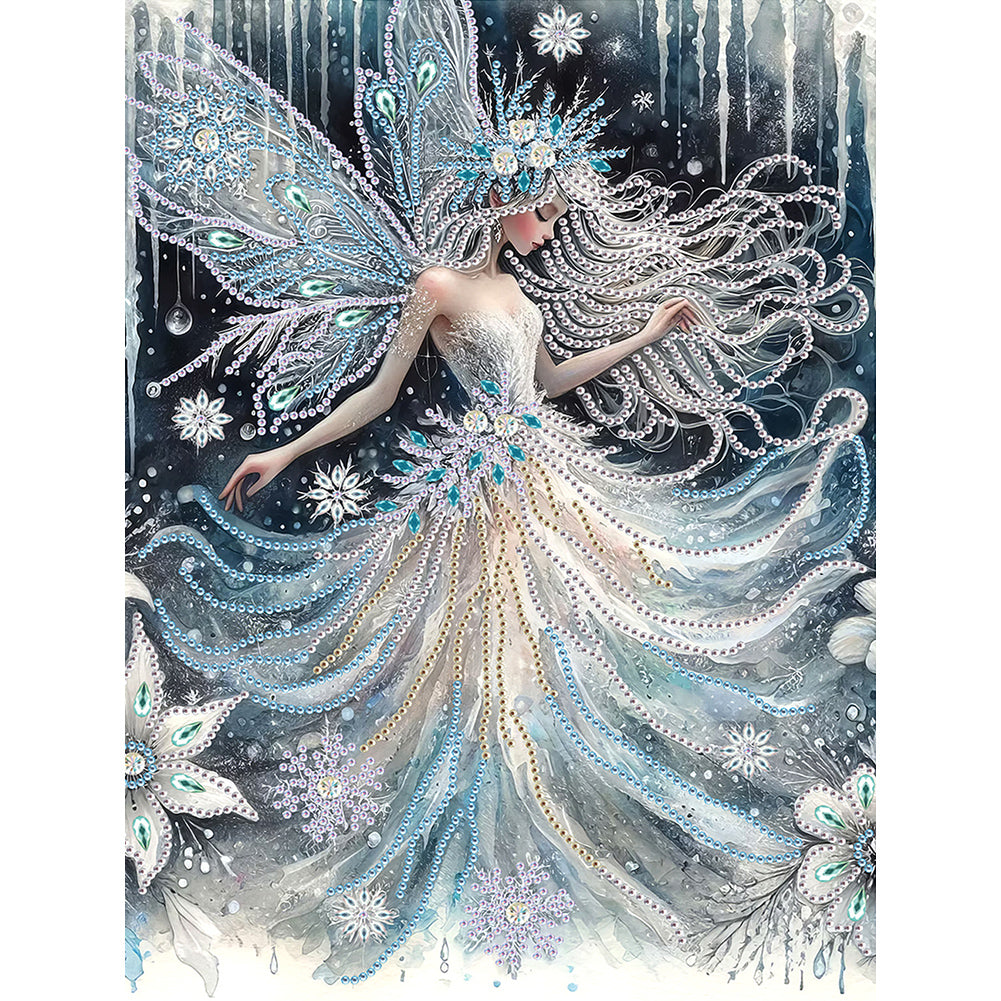 Diamond Painting - Partial Special Shaped - Elf girl (30*40CM)