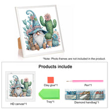 Load image into Gallery viewer, Diamond Painting - Partial Special Shaped - Flower gnome (30*30CM)
