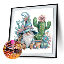 Load image into Gallery viewer, Diamond Painting - Partial Special Shaped - Flower gnome (30*30CM)
