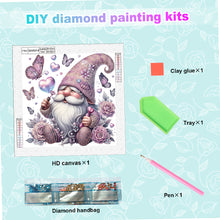 Load image into Gallery viewer, Diamond Painting - Partial Special Shaped - Flower gnome (30*30CM)
