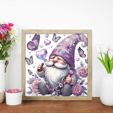 Load image into Gallery viewer, Diamond Painting - Partial Special Shaped - Flower gnome (30*30CM)
