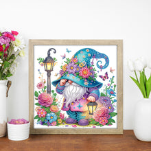 Load image into Gallery viewer, Diamond Painting - Partial Special Shaped - Flower gnome (30*30CM)
