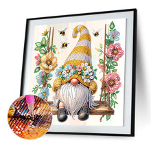 Load image into Gallery viewer, Diamond Painting - Partial Special Shaped - Flower gnome (30*30CM)
