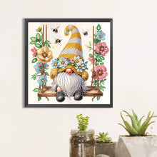 Load image into Gallery viewer, Diamond Painting - Partial Special Shaped - Flower gnome (30*30CM)
