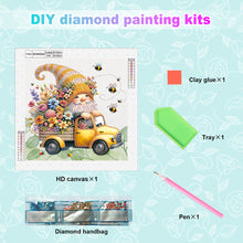 Load image into Gallery viewer, Diamond Painting - Partial Special Shaped - Flower gnome (30*30CM)

