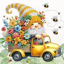 Load image into Gallery viewer, Diamond Painting - Partial Special Shaped - Flower gnome (30*30CM)
