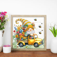 Load image into Gallery viewer, Diamond Painting - Partial Special Shaped - Flower gnome (30*30CM)
