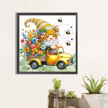 Load image into Gallery viewer, Diamond Painting - Partial Special Shaped - Flower gnome (30*30CM)
