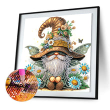 Load image into Gallery viewer, Diamond Painting - Partial Special Shaped - Flower gnome (30*30CM)
