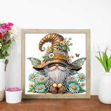 Load image into Gallery viewer, Diamond Painting - Partial Special Shaped - Flower gnome (30*30CM)
