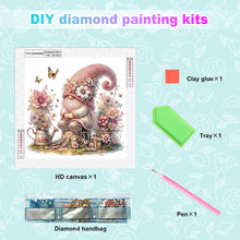 Load image into Gallery viewer, Diamond Painting - Partial Special Shaped - Flower gnome (30*30CM)
