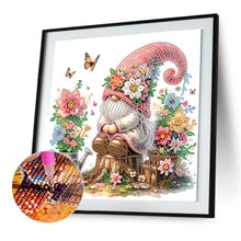 Load image into Gallery viewer, Diamond Painting - Partial Special Shaped - Flower gnome (30*30CM)
