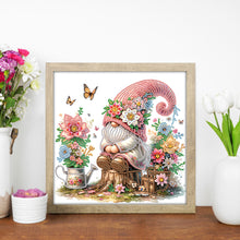 Load image into Gallery viewer, Diamond Painting - Partial Special Shaped - Flower gnome (30*30CM)
