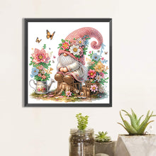 Load image into Gallery viewer, Diamond Painting - Partial Special Shaped - Flower gnome (30*30CM)

