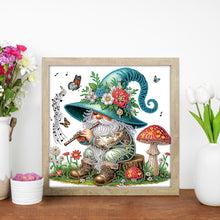 Load image into Gallery viewer, Diamond Painting - Partial Special Shaped - Flower gnome (30*30CM)
