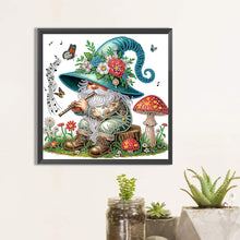 Load image into Gallery viewer, Diamond Painting - Partial Special Shaped - Flower gnome (30*30CM)
