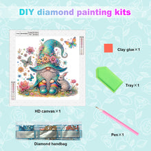 Load image into Gallery viewer, Diamond Painting - Partial Special Shaped - Flower gnome (30*30CM)
