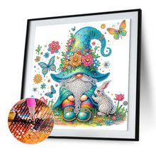 Load image into Gallery viewer, Diamond Painting - Partial Special Shaped - Flower gnome (30*30CM)
