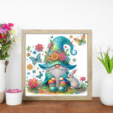 Load image into Gallery viewer, Diamond Painting - Partial Special Shaped - Flower gnome (30*30CM)
