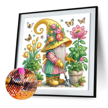 Load image into Gallery viewer, Diamond Painting - Partial Special Shaped - Flower gnome (30*30CM)
