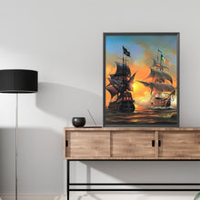 Load image into Gallery viewer, Diamond Painting - Full Square - Sailboat at sunset (40*50CM)
