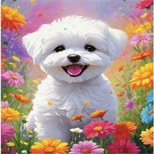 Load image into Gallery viewer, Diamond Painting - Full Square - White dog (50*70CM)
