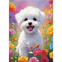 Load image into Gallery viewer, Diamond Painting - Full Square - White dog (50*70CM)
