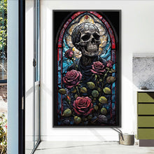 Load image into Gallery viewer, Diamond Painting - Full Round - Skull rose (40*70CM)
