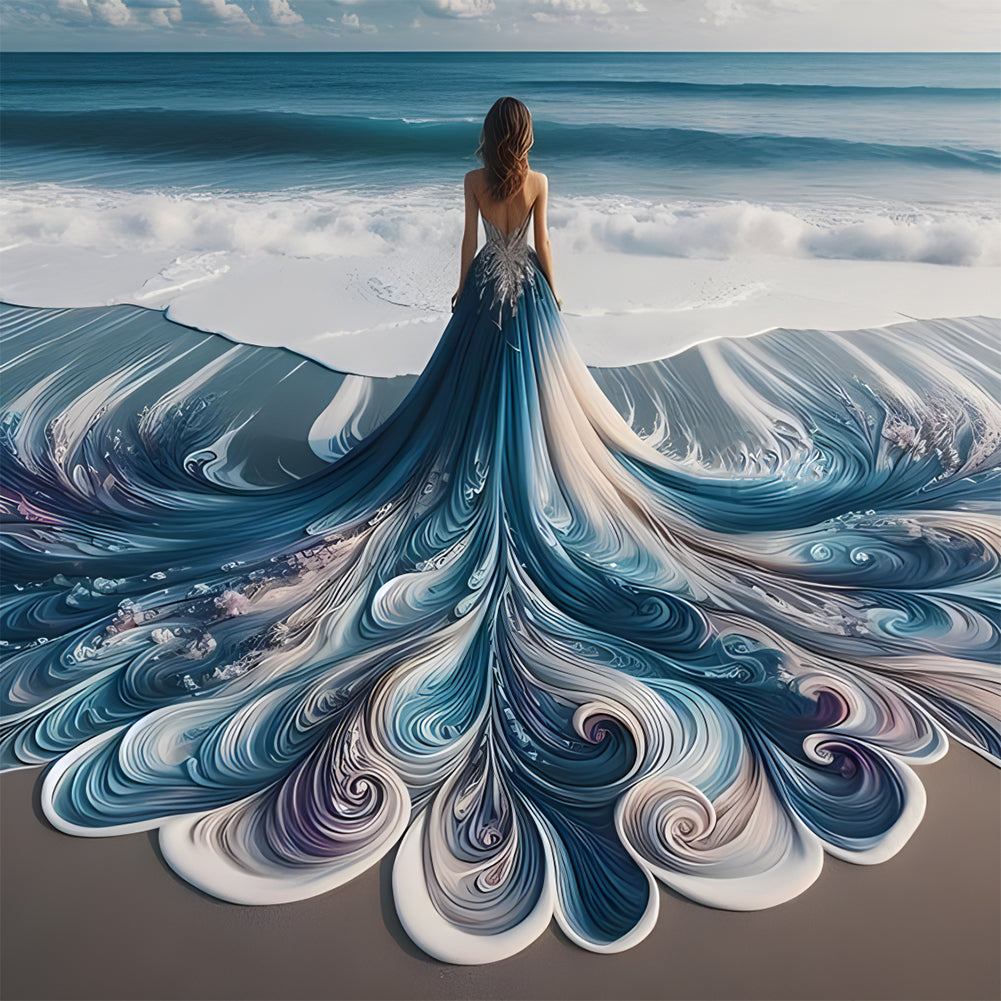 Diamond Painting - Full Round - Gorgeous skirt girl (40*40CM)