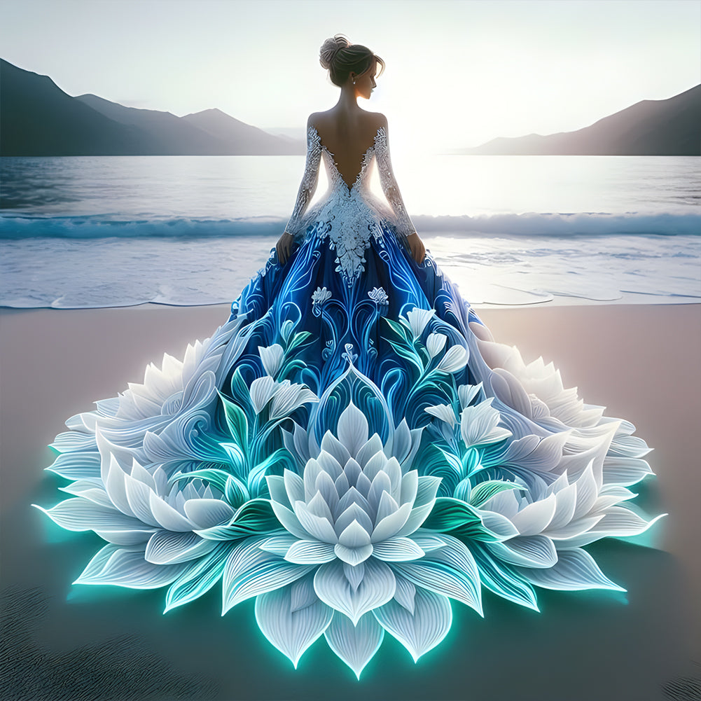 Diamond Painting - Full Round - Gorgeous skirt girl (40*40CM)
