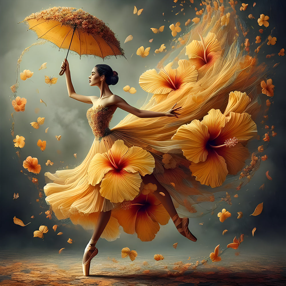 Diamond Painting - Full Round - Gorgeous skirt girl (40*40CM)