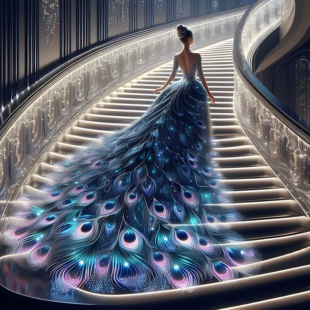 Diamond Painting - Full Round - Gorgeous skirt girl (40*40CM)