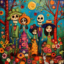 Load image into Gallery viewer, Diamond Painting - Full Round - Halloween skull flower (30*30CM)
