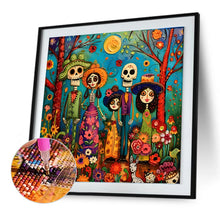 Load image into Gallery viewer, Diamond Painting - Full Round - Halloween skull flower (30*30CM)
