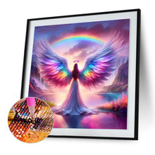 Load image into Gallery viewer, Diamond Painting - Full Round - Rainbow angel (30*30CM)
