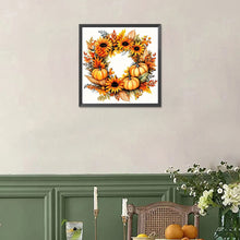 Load image into Gallery viewer, Diamond Painting - Full Square - Autumn wreath (30*30CM)
