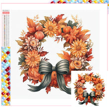 Load image into Gallery viewer, Diamond Painting - Full Square - Autumn wreath (30*30CM)
