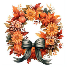 Load image into Gallery viewer, Diamond Painting - Full Square - Autumn wreath (30*30CM)
