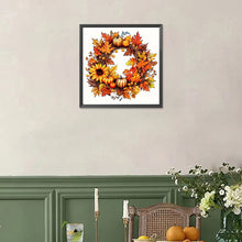 Load image into Gallery viewer, Diamond Painting - Full Square - Autumn wreath (30*30CM)
