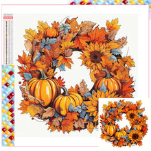 Load image into Gallery viewer, Diamond Painting - Full Square - Autumn wreath (30*30CM)
