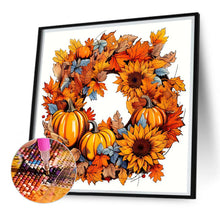 Load image into Gallery viewer, Diamond Painting - Full Square - Autumn wreath (30*30CM)
