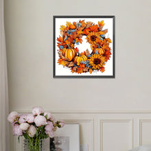 Load image into Gallery viewer, Diamond Painting - Full Square - Autumn wreath (30*30CM)
