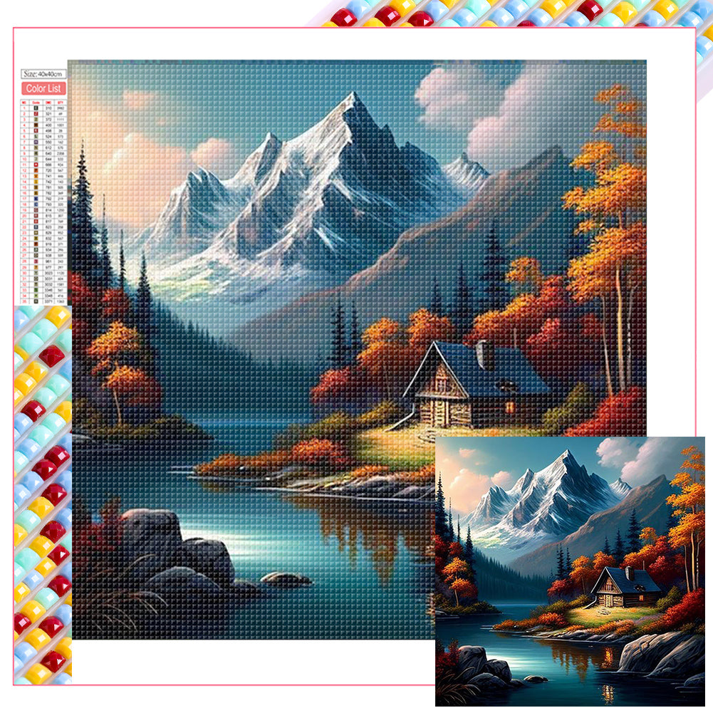 Diamond Painting - Full Square - Autumn maple leaf (40*40CM)