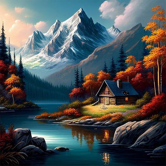 Diamond Painting - Full Square - Autumn maple leaf (40*40CM)