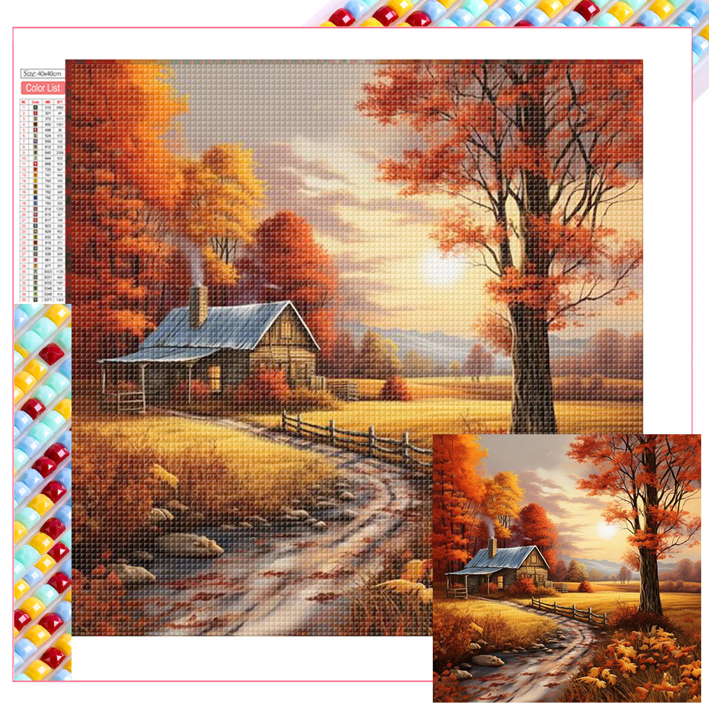Diamond Painting - Full Square - Autumn maple leaf (40*40CM)